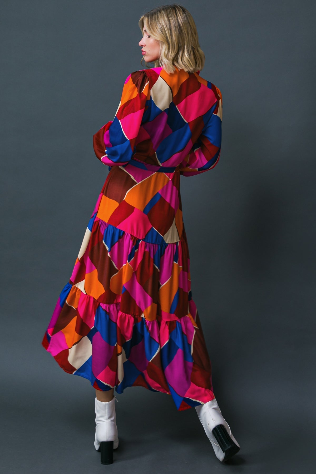 WISE WOMAN WOVEN MIDI DRESS Flying Tomato